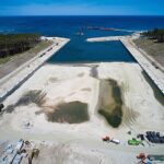 10.05.2021. Skowronki. Teren budowy kanału żeglugowego na Mierzei Wiślanej / Adam Warżawa / PAP