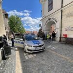 17.05.2021. Sandomierz. Plan filmowy serialu „Ojciec Mateusz”. Na zdjęciu (od lewej): / Grażyna Szlęzak-Wójcik / Radio Kielce