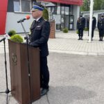 25.05.2021. Sandomierz. Powiatowe uroczystości z okazji Dnia Strażaka. Na zdjęciu: st. bryg. Grzegorz Rajca - zastępca komendanta wojewódzkiego PSP w Kielcach / Grażyna Szlęzak-Wójcik / Radio Kielce
