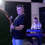 07.05.2021. Kielce. Studio Gram. Koncert zespołu MDRUMMER / Stanisław Blinstrub / Radio Kielce