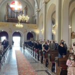 16.05.2021. Dwikozy. 80 lat parafii pw. św. Andrzeja Boboli. Msza pod przewodnictwem biskupa diecezji sandomierskiej Krzysztofa Nitkiewicza / Grażyna Szlęzak-Wójcik / Radio Kielce