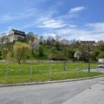 10.05.2021. Sandomierz. Miejsce na parking od strony ulicy Browarnej / Grażyna Szlęzak-Wójcik / Radio Kielce