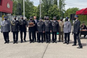 25.05.2021. Sandomierz. Powiatowe uroczystości z okazji Dnia Strażaka / Grażyna Szlęzak-Wójcik / Radio Kielce