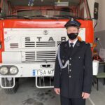 04.05.2021. Koprzywnica. Koprzywnickie bziuki wpisane na krajową listę niematerialnego dziedzictwa kulturowego UNESCO. Na zdjęciu: Aleksander Beksiński - najmłodszy bziukacz w jednostce OSP w Koprzywnicy / Grażyna Szlęzak-Wójcik / Radio Kielce