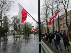 03.05.2021 Busko-Zdrój. Rocznica uchwalenia Konstytucji 3 Maja / Marta Gajda / Radio Kielce