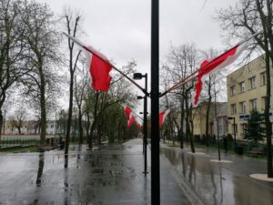 03.05.2021 Busko-Zdrój. Rocznica uchwalenia Konstytucji 3 Maja / Marta Gajda / Radio Kielce