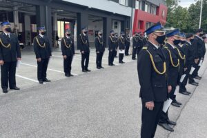 25.05.2021. Sandomierz. Powiatowe uroczystości z okazji Dnia Strażaka / Grażyna Szlęzak-Wójcik / Radio Kielce