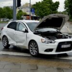 23.05.2021. Kielce. Wypadek na skrzyżowaniu al. IX Wieków Kielc i ulicy Nowy Świat / Piotr Kwaśniewski / Radio Kielce