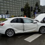 23.05.2021. Kielce. Wypadek na skrzyżowaniu al. IX Wieków Kielc i ulicy Nowy Świat / Piotr Kwaśniewski / Radio Kielce