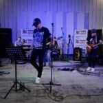 07.05.2021. Kielce. Studio Gram. Koncert zespołu MDRUMMER / Stanisław Blinstrub / Radio Kielce