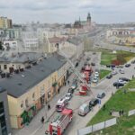 04.05.2021 Kielce. Pożar kamienicy przy ulicy Piotrkowskiej / Jarosław Kubalski / Radio Kielce