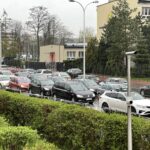 05.05.2021. Kielce. Zakorkowane miasto. Ul. Radiowa / Jarosław Kubalski / Radio Kielce