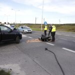 10.05.2021. Kielce. Wypadek na ulicy Krakowskiej / Jarosław Kubalski / Radio Kielce