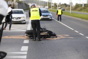 10.05.2021. Kielce. Wypadek na ulicy Krakowskiej / Jarosław Kubalski / Radio Kielce