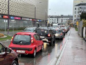 05.05.2021. Kielce. Zakorkowane miasto. Ulica Polna / Jarosław Kubalski / Radio Kielce