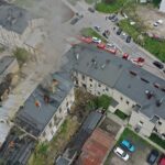 04.05.2021 Kielce. Pożar kamienicy przy ulicy Piotrkowskiej / Jarosław Kubalski / Radio Kielce