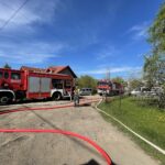 10.05.2021 Kielce. Pożar domu przy ulicy Końcowej / Wiktor Taszłow / Radio Kielce