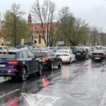 05.05.2021. Kielce. Zakorkowane miasto. Ulica Warszawska / Jarosław Kubalski / Radio Kielce