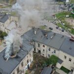 04.05.2021 Kielce. Pożar kamienicy przy ulicy Piotrkowskiej / Jarosław Kubalski / Radio Kielce