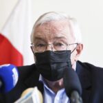 26.05.2021. Wiślica. Podpisanie umowy na dofinansowanie rewitalizacji grodziska. Na zdjęciu: poseł Krzysztof Lipiec - lider świętokrzyskich struktur PiS / Jarosław Kubalski / Radio Kielce