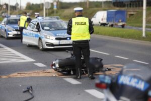 10.05.2021. Kielce. Wypadek na ulicy Krakowskiej / Jarosław Kubalski / Radio Kielce