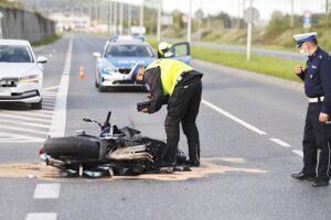 10.05.2021. Kielce. Wypadek na ulicy Krakowskiej / Jarosław Kubalski / Radio Kielce