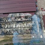 17.05.2021. Krasocin. Dogaszanie pożaru na terenie zakładu Zefir / Jarosław Kubalski / Radio Kielce