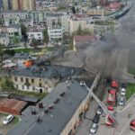 04.05.2021 Kielce. Pożar kamienicy przy ulicy Piotrkowskiej / Jarosław Kubalski / Radio Kielce