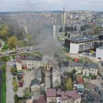 04.05.2021 Kielce. Pożar kamienicy przy ulicy Piotrkowskiej / Jarosław Kubalski / Radio Kielce