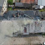 04.05.2021 Kielce. Pożar kamienicy przy ulicy Piotrkowskiej / Jarosław Kubalski / Radio Kielce