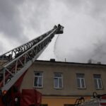 04.05.2021 Kielce. Pożar kamienicy przy ulicy Piotrkowskiej / Jarosław Kubalski / Radio Kielce