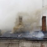 04.05.2021 Kielce. Pożar kamienicy przy ulicy Piotrkowskiej / Jarosław Kubalski / Radio Kielce