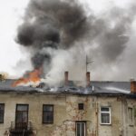 04.05.2021 Kielce. Pożar kamienicy przy ulicy Piotrkowskiej / Jarosław Kubalski / Radio Kielce