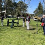 09.05.2021 Skarżysko-Kamienna. Wernisaż wystawy „Z ziemi włoskiej do Polski, czyli dzieje Mazurka Dąbrowskiego”. Przemawia dyrektor skarżyskiego muzeum, Grzegorz Bień / Anna Głąb / Radio Kielce
