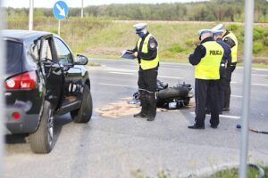 10.05.2021. Kielce. Wypadek na ulicy Krakowskiej / Jarosław Kubalski / Radio Kielce