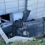 12.05.2021. Kielce. Wypadek w pobliżu punktu szczepień przeciw COVID-19 w Targach Kielce / Wiktor Taszłow / Radio Kielce