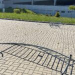 12.05.2021. Kielce. Wypadek w pobliżu punktu szczepień przeciw COVID-19 w Targach Kielce / Wiktor Taszłow / Radio Kielce