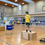 12.05.2021. Kielce. Wspólny trening zawodników CMC Warta Zawiercie z siatkarzami UKS SMS Wybicki Kielce / Jakub Rożek / Radio Kielce