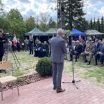 21.05.2021. Barycz. Odsłonięcie tablicy 74. Górnośląskiego Pułku Piechoty / Magdalena Galas-Klusek / Radio Kielce