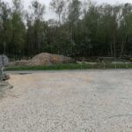 05.05.2021. Busko-Zdrój. Budowa kładki pieszo-rowerowej oraz przebudowa ulicy Rokosza / Marta Gajda / Radio Kielce