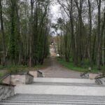 05.05.2021. Busko-Zdrój. Budowa kładki pieszo-rowerowej oraz przebudowa ulicy Rokosza / Marta Gajda / Radio Kielce