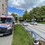 20.05.2021. Kielce. Potrącenie rowerzystki na ulicy Marszałkowskiej / Jarosław Kubalski / Radio Kielce