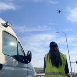 21.05.2021. Zgórsko. Policjanci sprawdzają, czy kierowcy stosują się do sygnalizacji świetlnej / Monika Miller / Radio Kielce