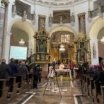 01.05.2021 Klimontów. Uroczystości religijne ku czci św. Józefa. Na zdjęciu (w środku): Krzysztof Nitkiewicz - biskup sandomierski / Grażyna Szlęzak-Wójcik / Radio Kielce