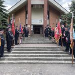 30.05.2021. Gadka, gm. Mirzec. Uroczystość przekazania sztandaru strażakom OSP Gadka / Anna Głąb / Radio Kielce