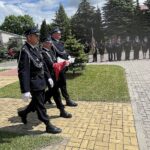 30.05.2021. Gadka, gm. Mirzec. Uroczystość przekazania sztandaru strażakom OSP Gadka / Anna Głąb / Radio Kielce