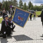 30.05.2021. Gadka, gm. Mirzec. Uroczystość przekazania sztandaru strażakom OSP Gadka / Anna Głąb / Radio Kielce