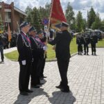 30.05.2021. Gadka, gm. Mirzec. Uroczystość przekazania sztandaru strażakom OSP Gadka / Anna Głąb / Radio Kielce