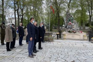 08.05.2021. Sandomierz. Uroczystości z okazji   rocznicy zakończenia II wojny światowej / Grażyna Szlęzak-Wójcik / Radio Kielce