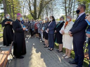 09.05.2021 Sandomierz. Poświęcenie kapliczki Matki Bożej Uzdrowienia Chorych / Grażyna Szlęzak-Wójcik / Radio Kielce